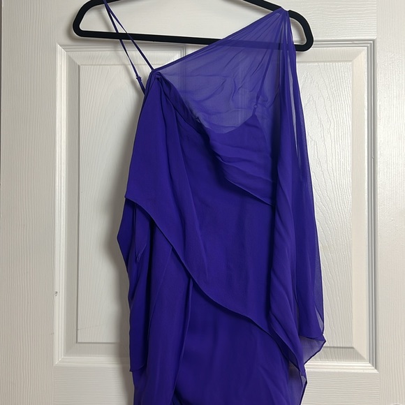100% Silk BCBG Asymmetrical Y2K Dress (size 2) - Picture 2 of 8